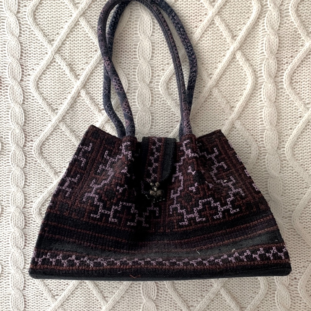 Embroidered Shoulder Bag
